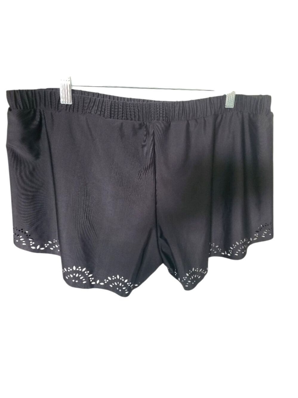 WOMEN'S black short or swimsuit bottoms Size XL